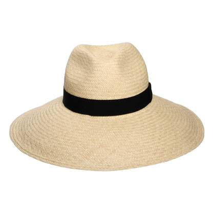 Chapeau Panama à Bord Large avec Bandeau noir Jessica naturel CHRISTYS