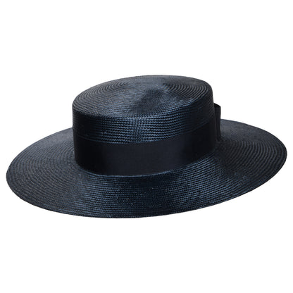 Chapeau Canotier Audrey bleu marine WHITELEY