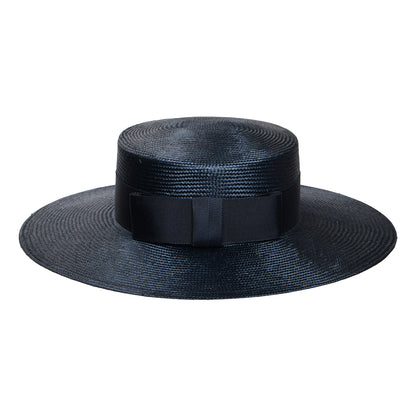 Chapeau Canotier Audrey bleu marine WHITELEY