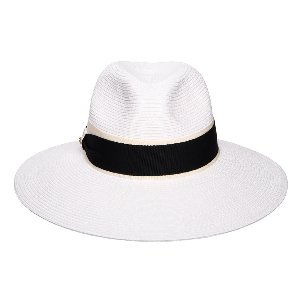 Chapeau Fedora Été à Bord Large Positano blanc FAILSWORTH