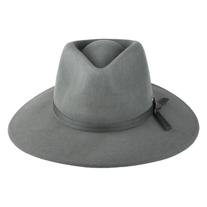 Chapeau Fedora en Laine Feutrée Pliable Joanna gris foncé BRIXTON