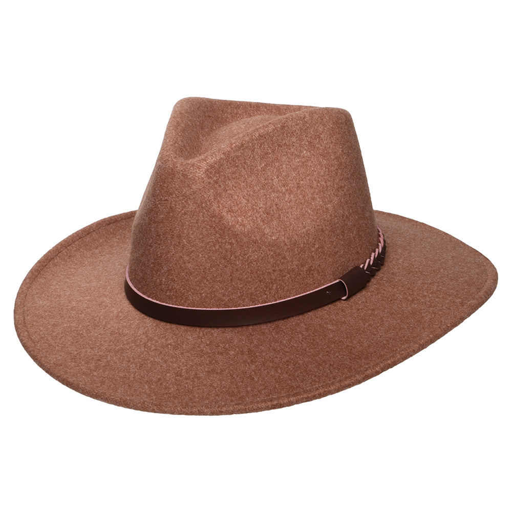 Chapeau Fedora Safari Provato Knit Jolene noix de pécan SCALA