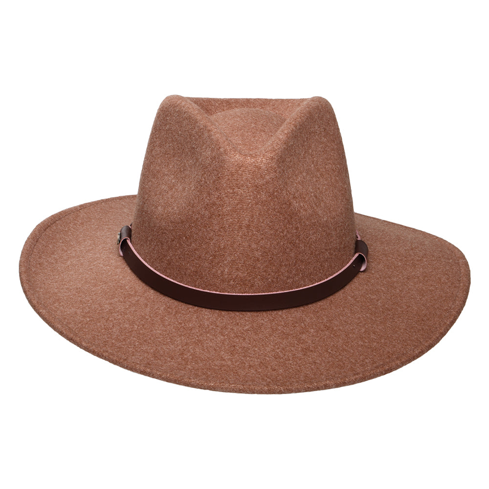 Chapeau Fedora Safari Provato Knit Jolene noix de pécan SCALA