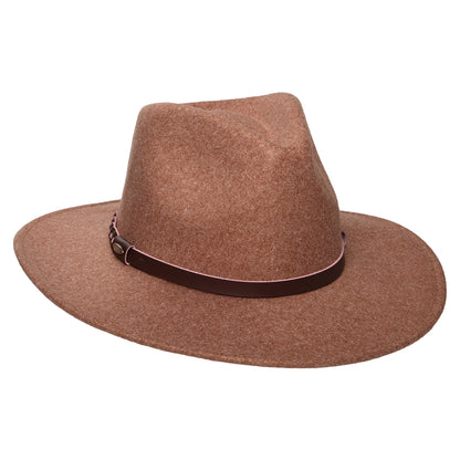 Chapeau Fedora Safari Provato Knit Jolene noix de pécan SCALA