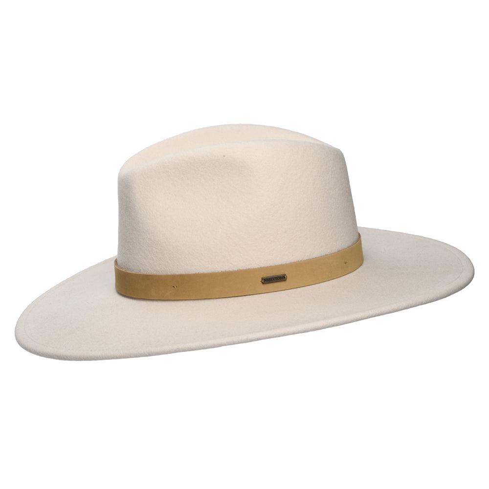 Chapeau Fedora Harper en Laine Feutrée crème-naturel BRIXTON