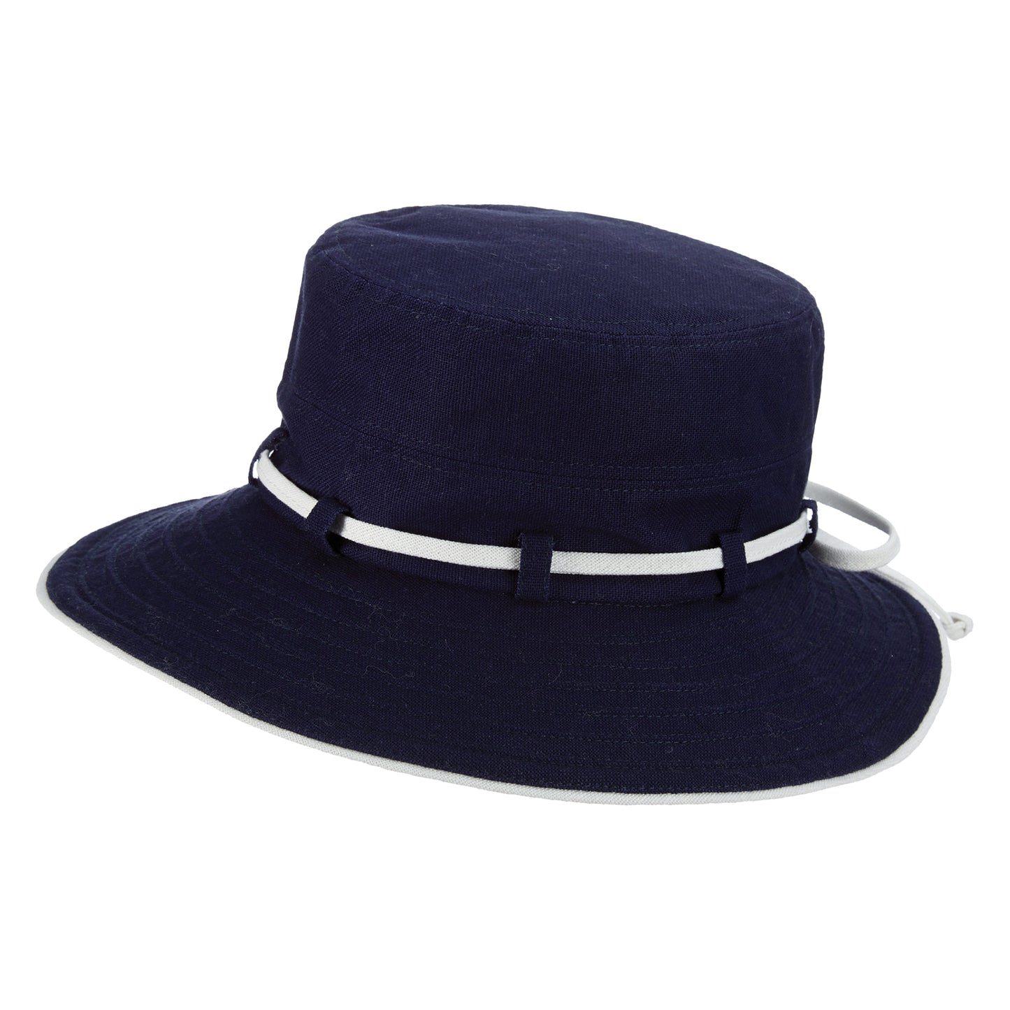 Chapeau Été en Coton Pliable Padua Deluxe bleu marine SCALA