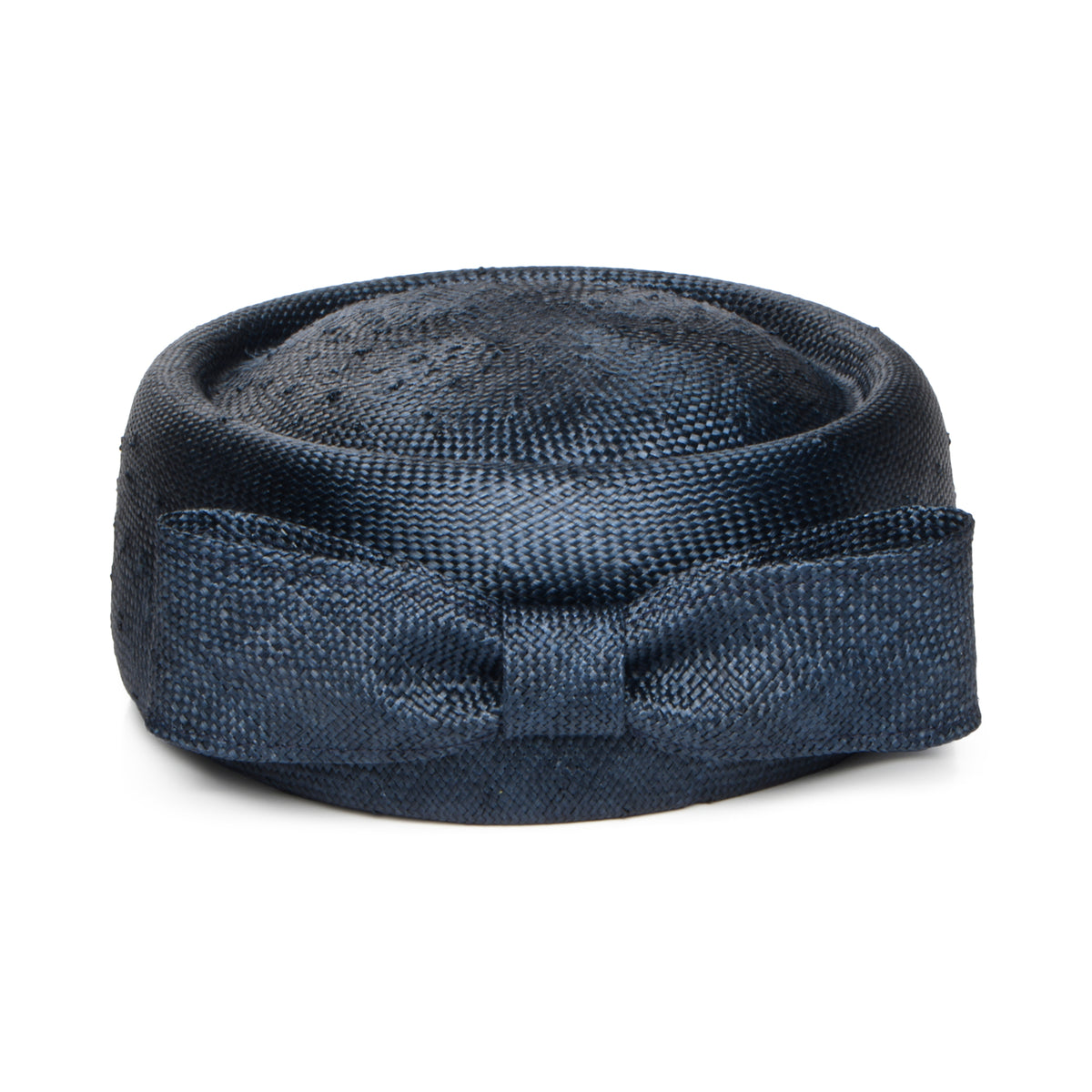 Chapeau Calot en Paille Jackie O bleu marine WHITELEY