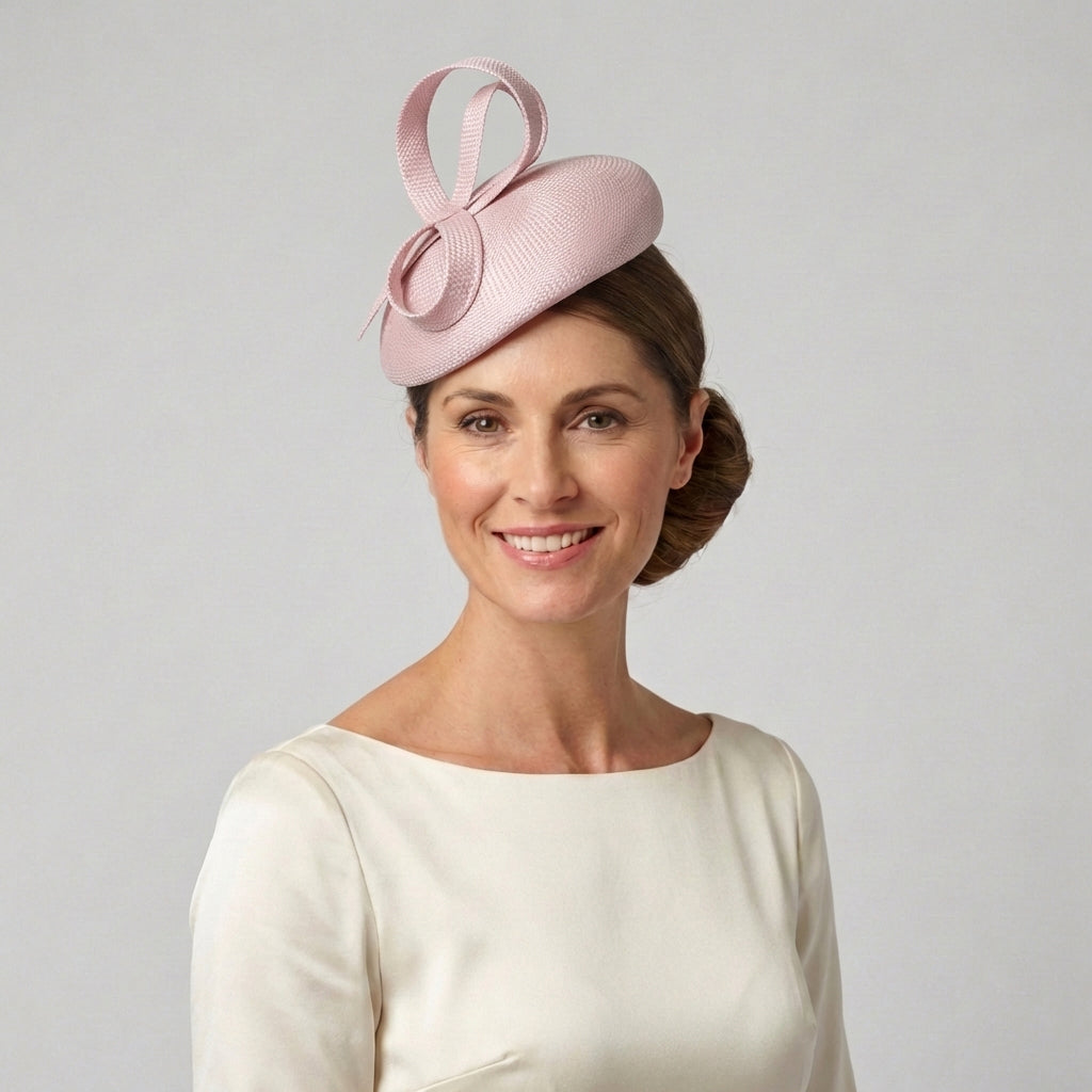 Chapeau Calot en Paille Jenny rose blush WHITELEY