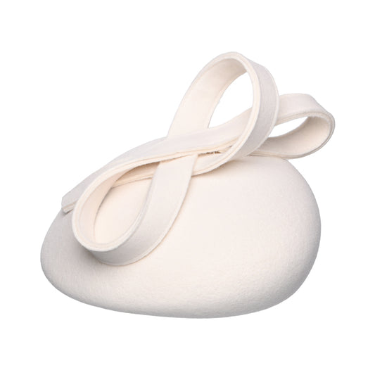 Chapeau Calot en Laine Jenny blanc hiver WHITELEY