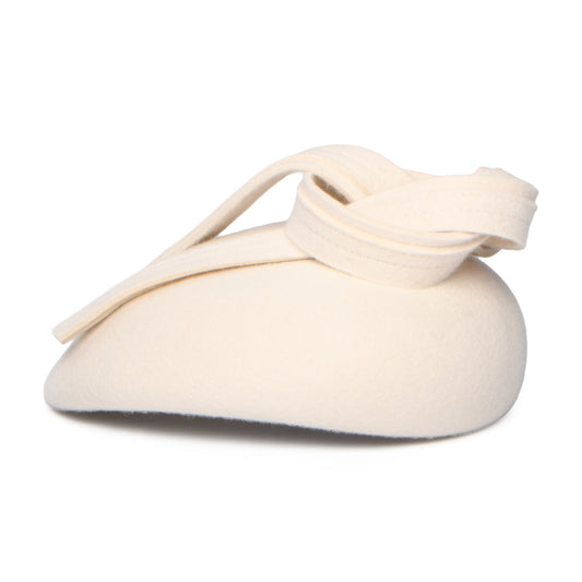Chapeau Calot en Laine Rachel blanc hiver WHITELEY