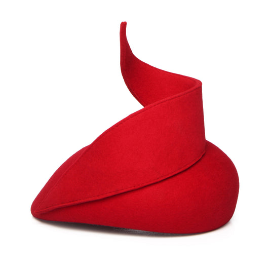 Chapeau Calot en Laine Scarlett rouge WHITELEY