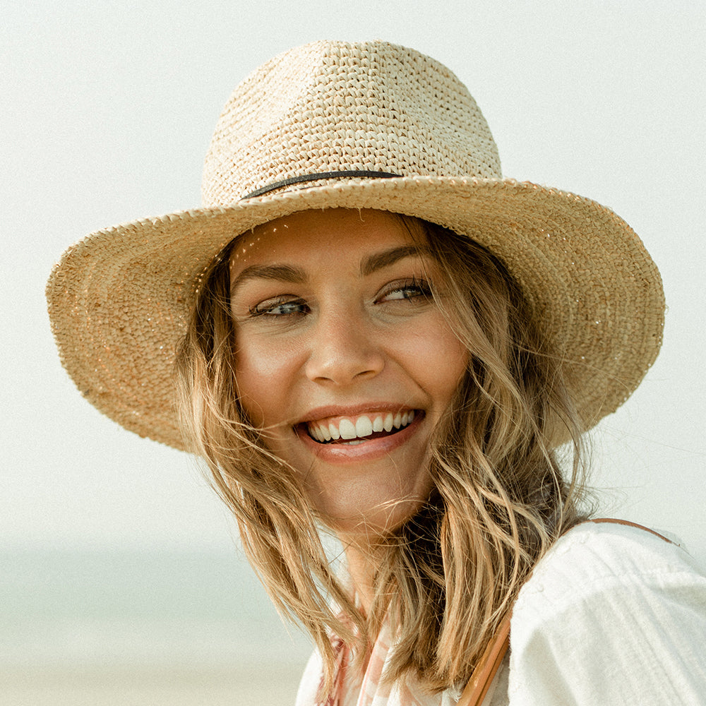 Chapeau Fedora en Paille Celery naturel BARTS