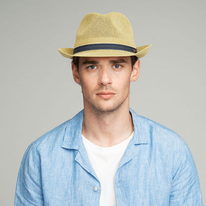 Chapeau Trilby en Paille Toyo Elliot naturel BAILEY