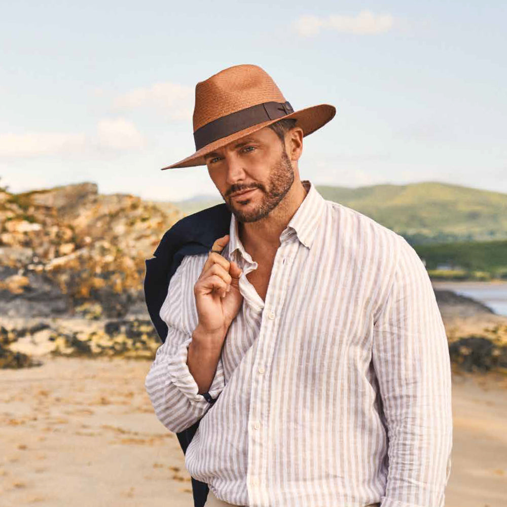 Chapeau Fedora Panama tabac FAILSWORTH