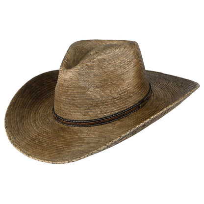 Chapeau de Cowboy Vieilli en Paille de Palme du Mexique naturel STETSON