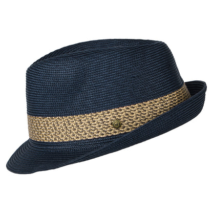 Chapeau Trilby Milan bleu marine FAILSWORTH