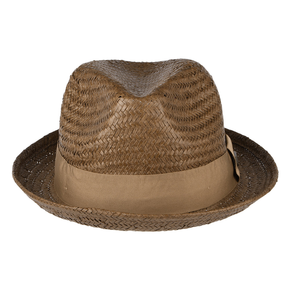 Chapeau Trilby en Paille Castor toffee-bronze BRIXTON