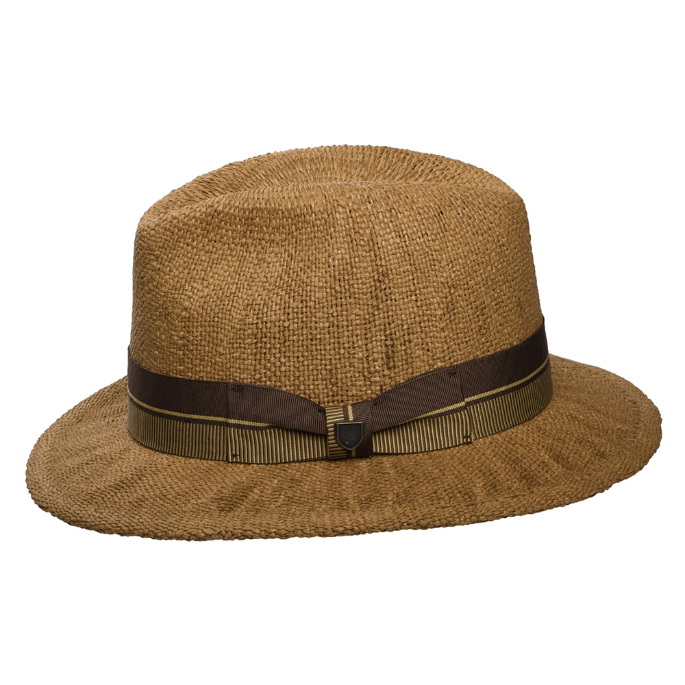 Chapeau Fedora en Paille Toyo Roma café BRIXTON