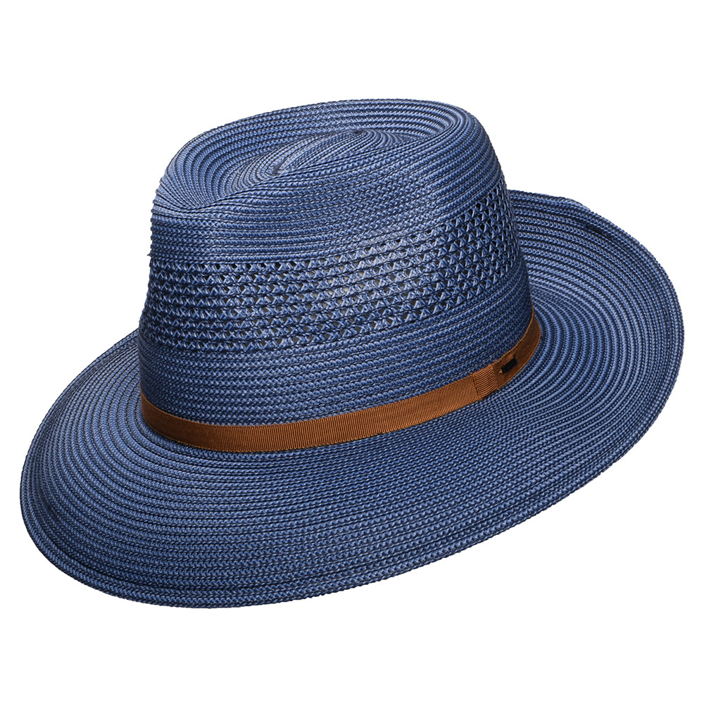 Chapeau Fedora Ventilé Gratz bleu BAILEY