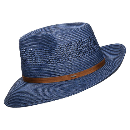 Chapeau Fedora Ventilé Gratz bleu BAILEY
