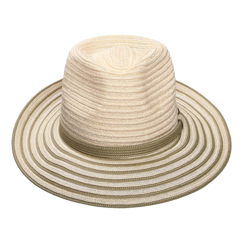 Chapeau Fedora Bicolore Kylen naturel-olive BAILEY