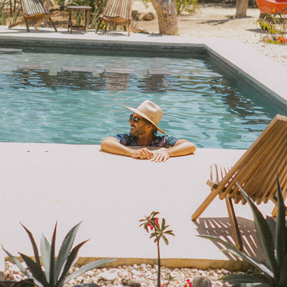 Chapeau Fedora en Paille Blake naturel BRIXTON