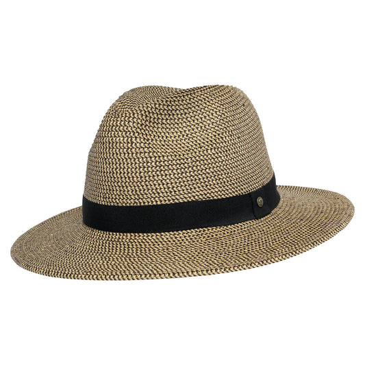 Chapeau Fedora en Paille Toyo Havana naturel-noir SUNDAY AFTERNOONS