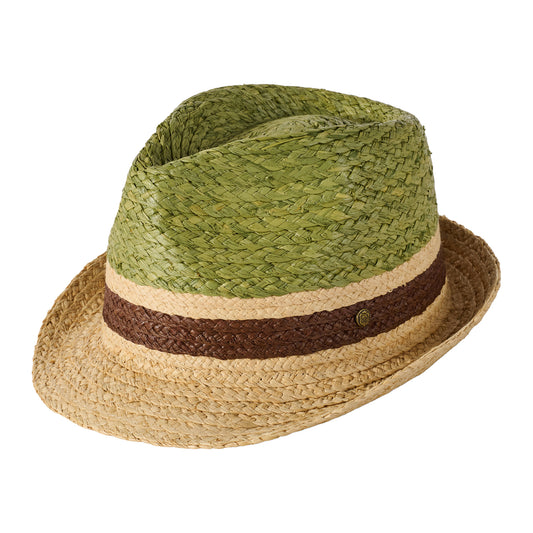 Chapeau Trilby en Raphia Algarve sauge-naturel FAILSWORTH