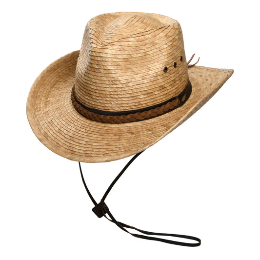 Chapeau de Cowboy en Paille de Palme Quinn toast SCALA