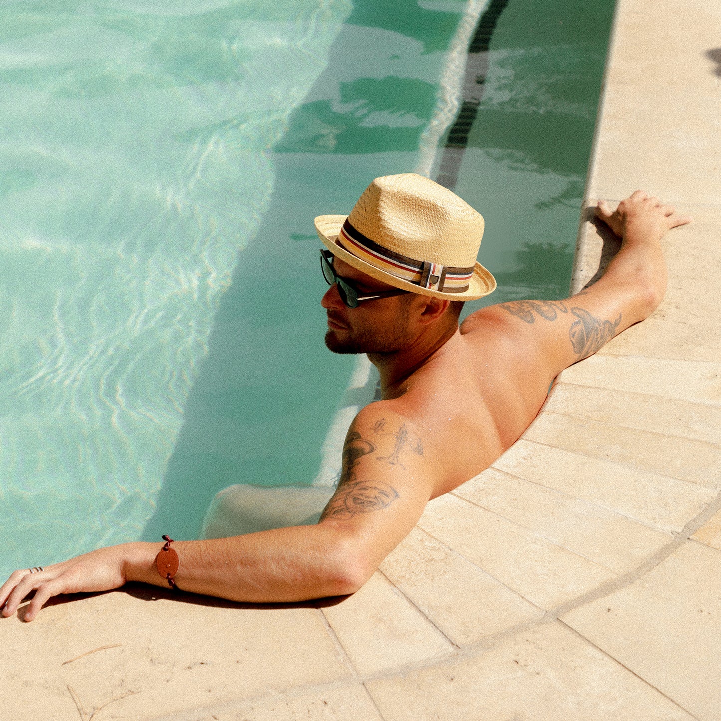 Chapeau Trilby en Paille Castor naturel BRIXTON