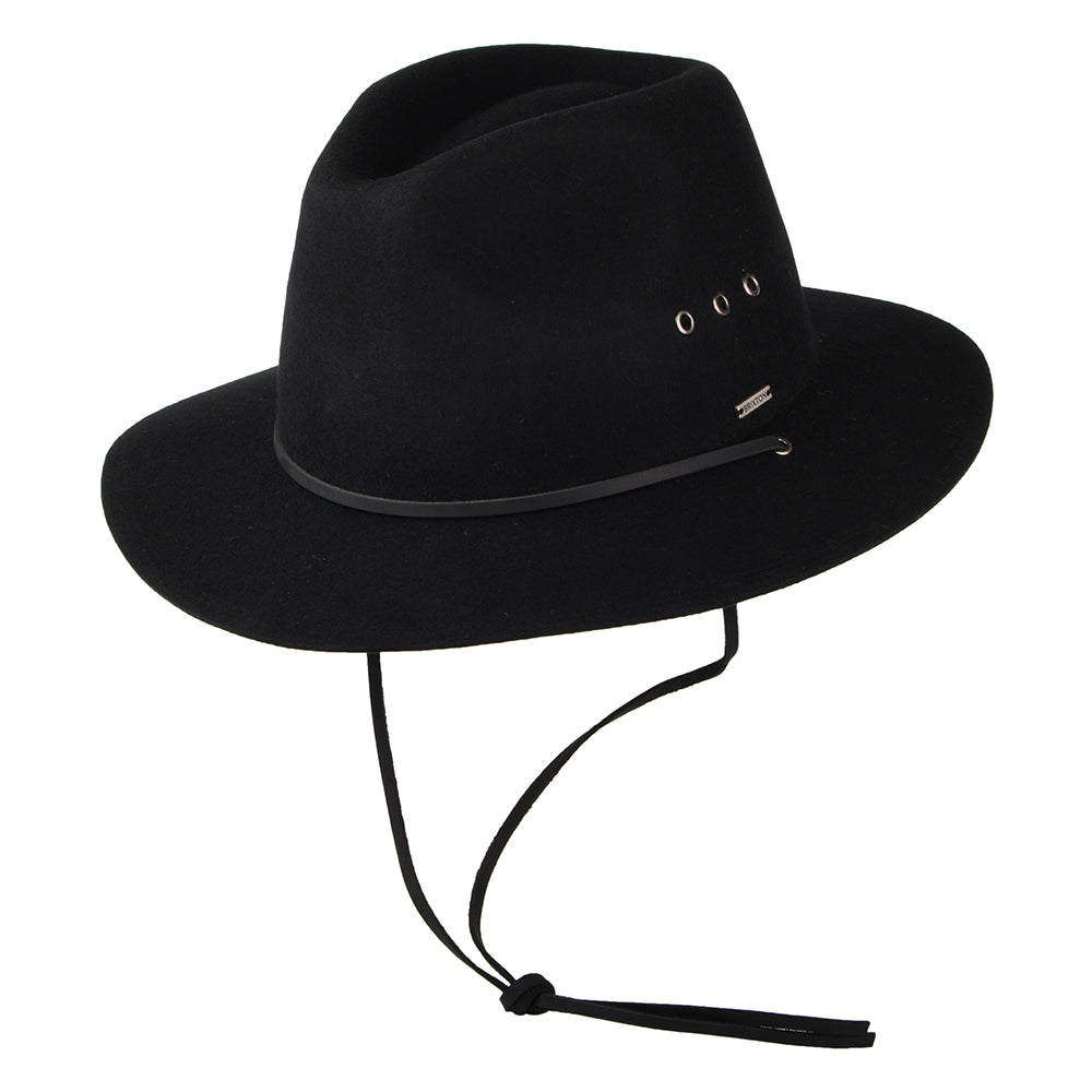 Chapeau Fedora Wesley Weather Guard noir BRIXTON