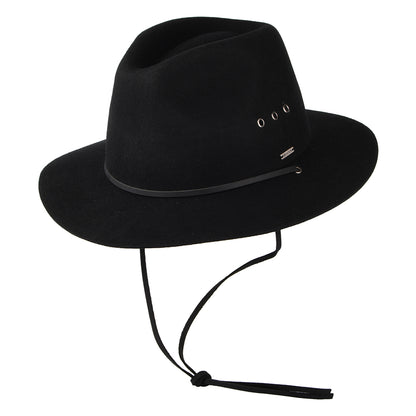 Chapeau Fedora Wesley Weather Guard noir BRIXTON