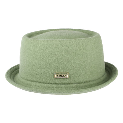 Chapeau Pork Pie en Laine Mowbray sauge KANGOL