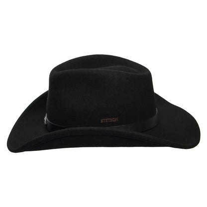 Chapeau de Cowboy en Laine Feutrée Déformable Hydrofuge Tamalo noir STETSON