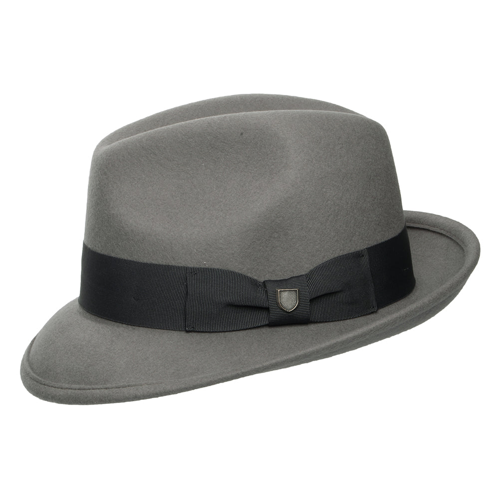 Chapeau Fedora Convertabrim Horton en Laine Feutrée gris BRIXTON