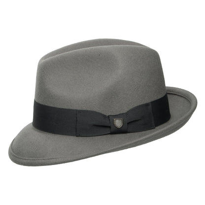 Chapeau Fedora Convertabrim Horton en Laine Feutrée gris BRIXTON