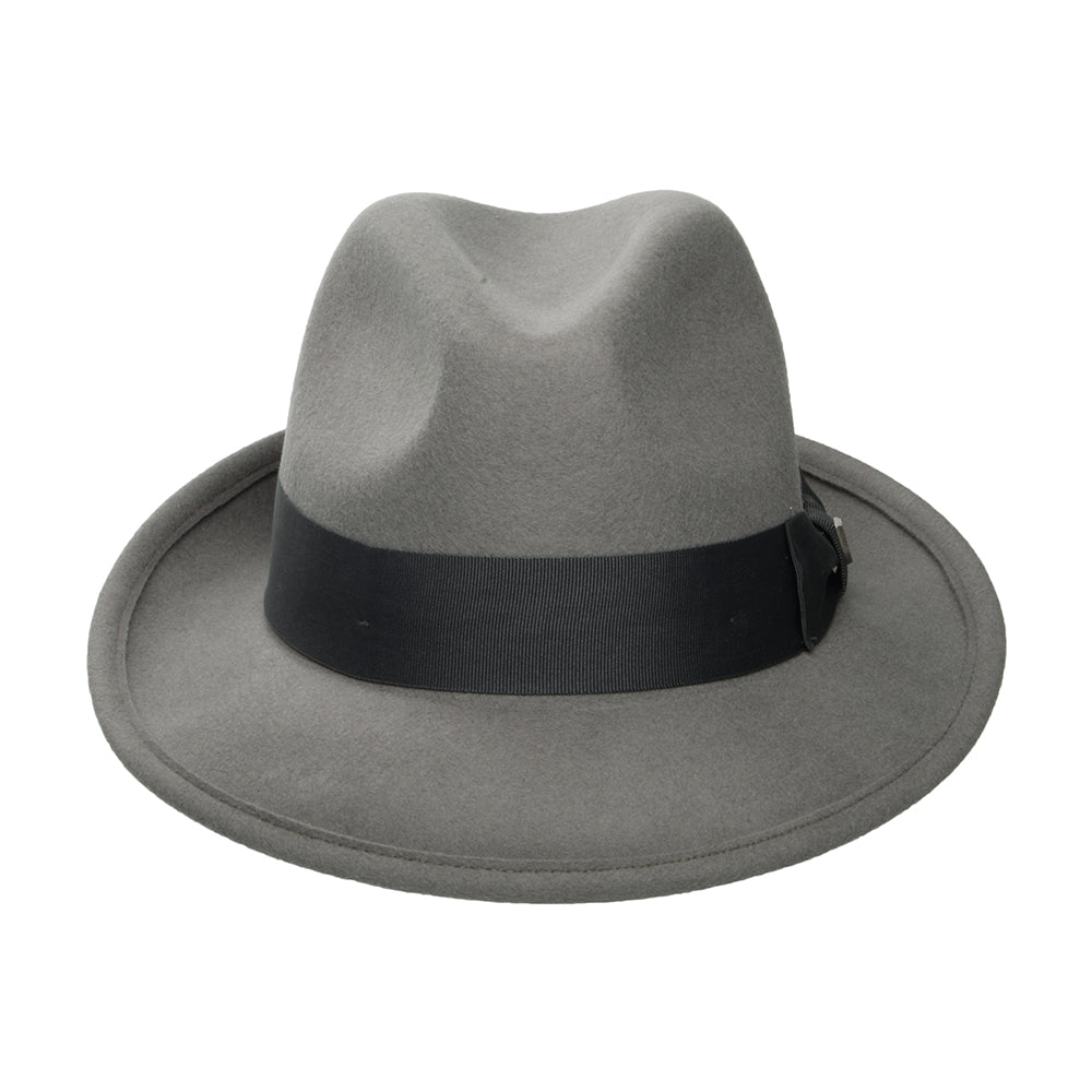 Chapeau Fedora Convertabrim Horton en Laine Feutrée gris BRIXTON