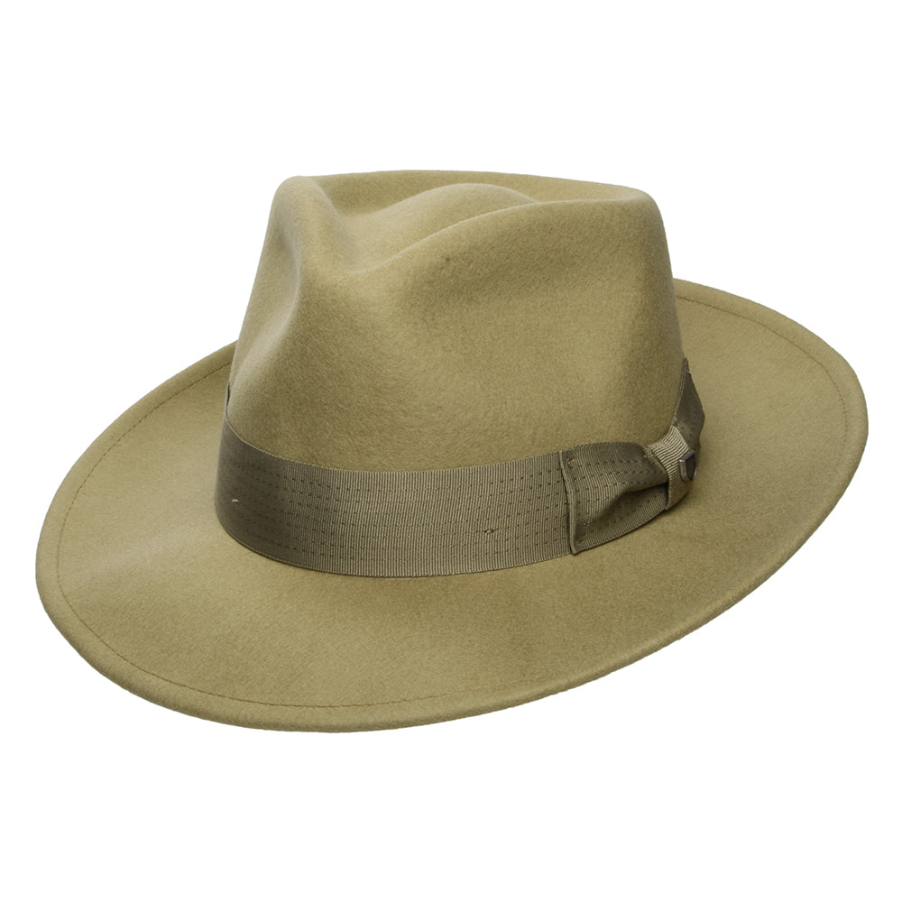 Chapeau Fedora Convertabrim Swindle en Laine Feutrée bronze BRIXTON