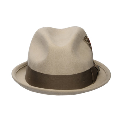 Chapeau Trilby Gain en Laine Feutrée sable-marron clair BRIXTON