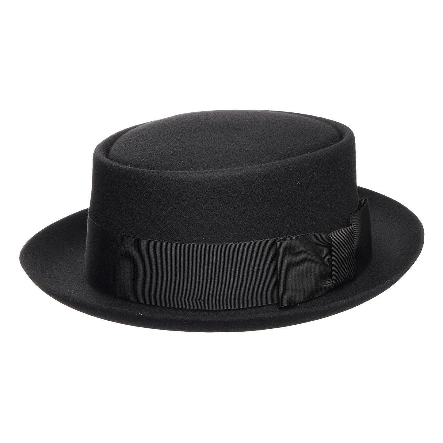 Chapeau Pork Pie en Laine Feutrée noir CHRISTYS