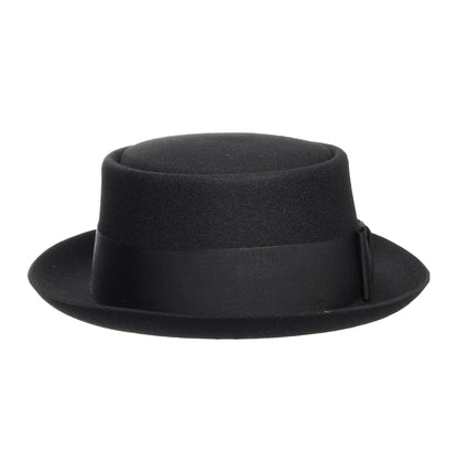 Chapeau Pork Pie en Laine Feutrée noir CHRISTYS