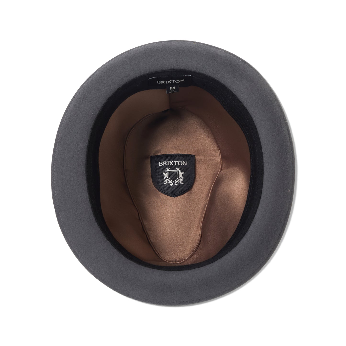 Chapeau Trilby en Laine Feutrée Gain anthracite BRIXTON