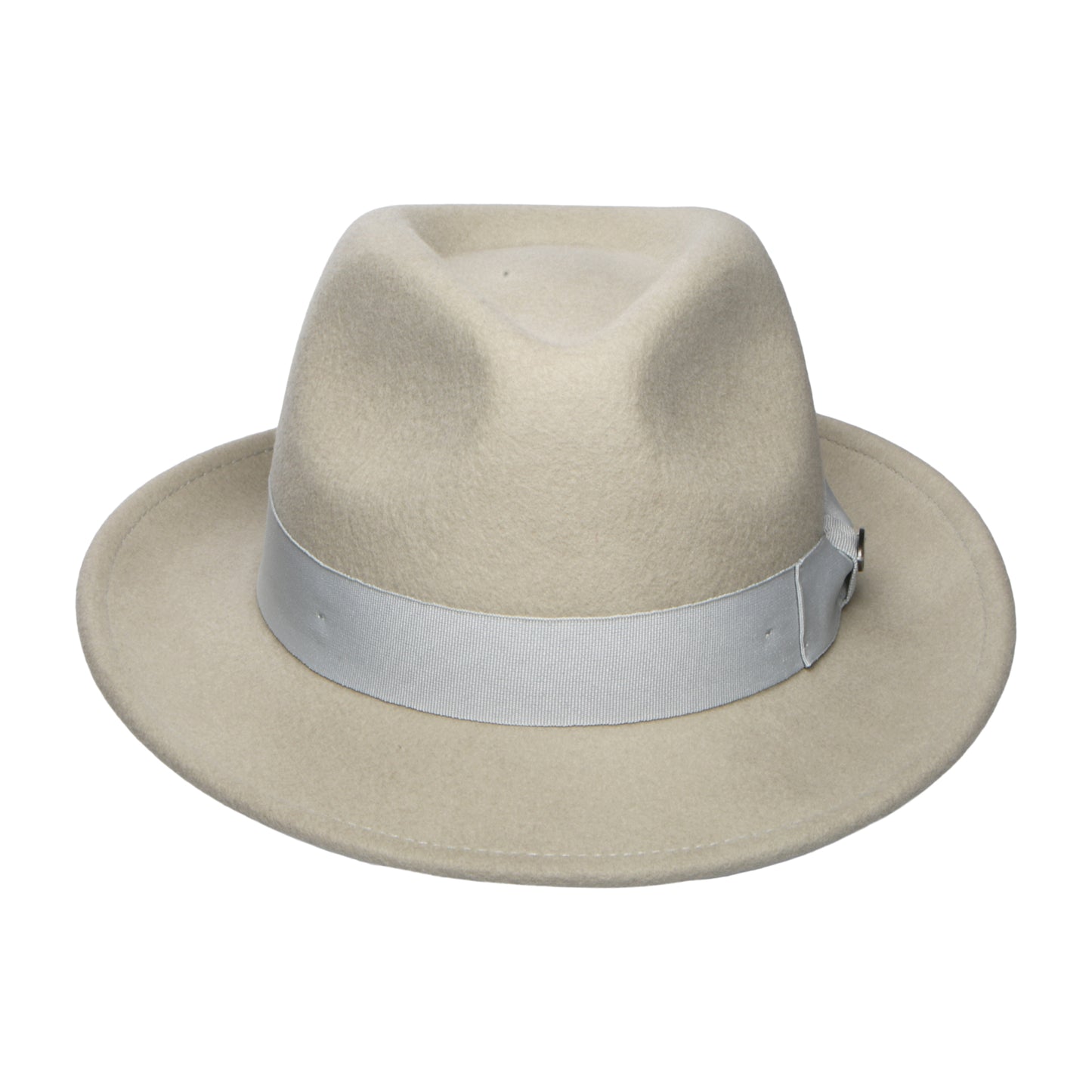 Chapeau Trilby en Laine Feutrée Maglor gris clair BAILEY