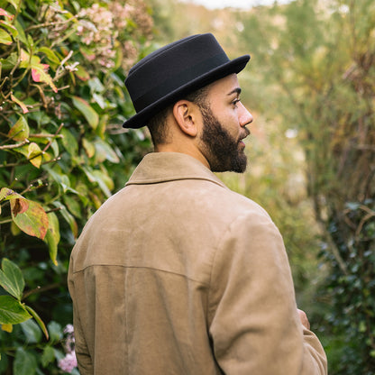 Chapeau Pork Pie en Laine Déformable noir JAXON & JAMES