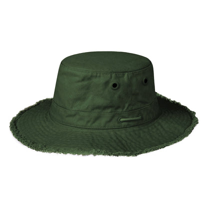 Chapeau Été en Coton T3 Fringe Wanderer vert sapin TILLEY