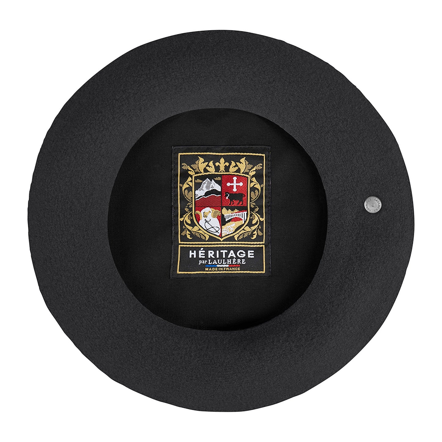 Béret Authentique en Laine Mérinos anthracite LAULHÈRE