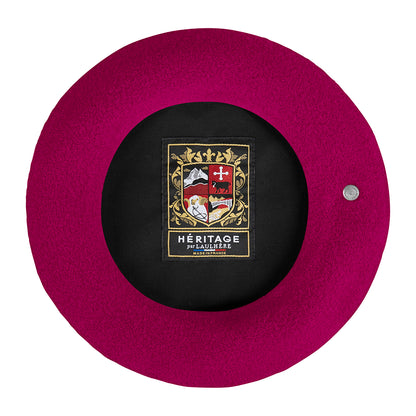 Béret Authentique en Laine Mérinos sangria LAULHÈRE