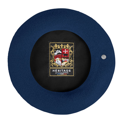 Béret Authentique en Laine Mérinos bleu nuit LAULHÈRE