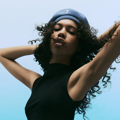 Béret en Bambou Jax bleu denim KANGOL