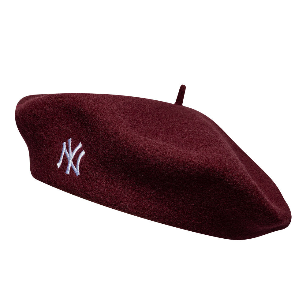 Béret Wool Script New York Yankees bordeaux-blanc NEW ERA